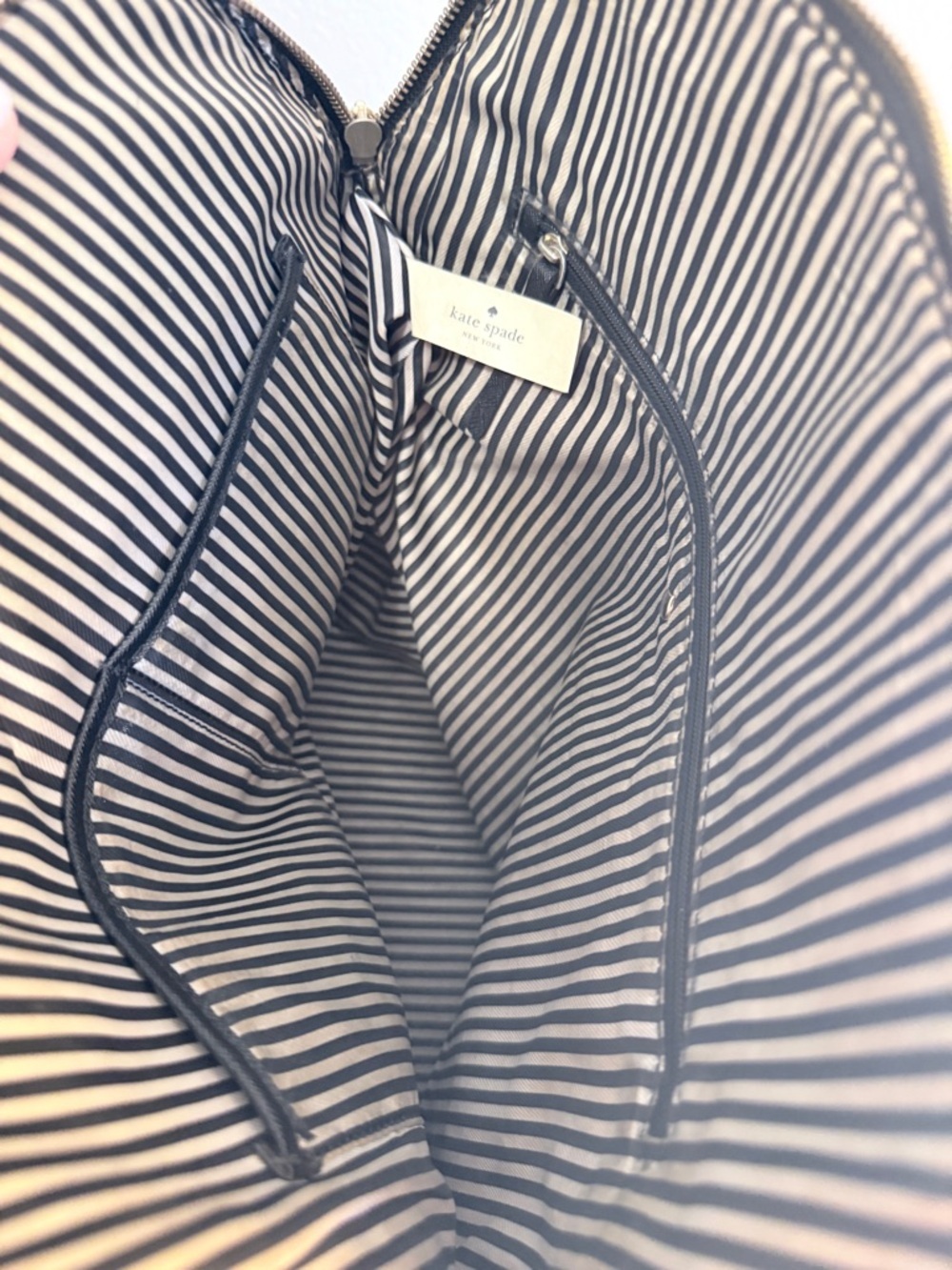 kate spade Black Saffiano Dome Satchel with Removable Strap - Picture 9 of 13